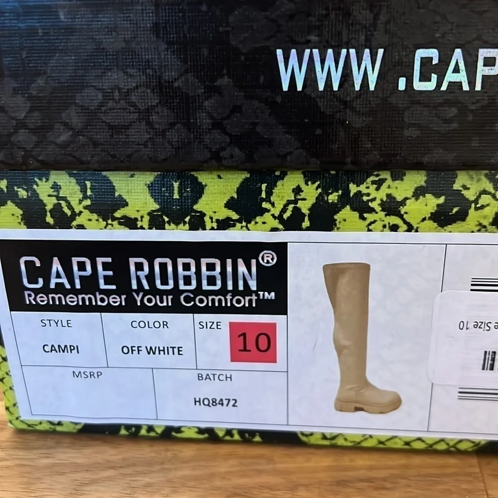 Cape Robbin Campi Over the Knee Chunky Block Heel Fashion Pull On Boots Size‎ 10